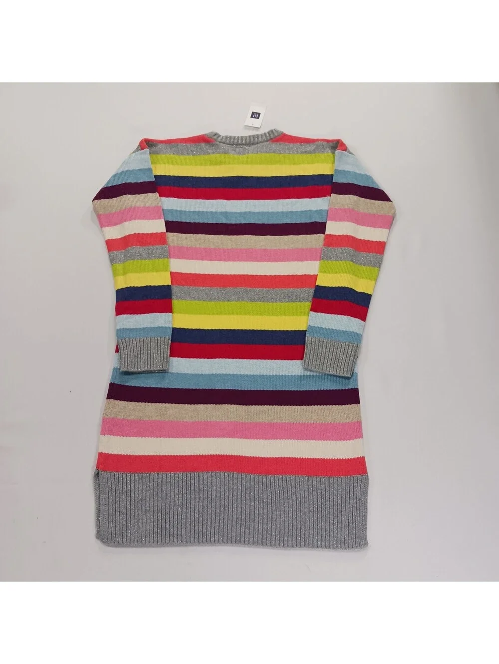 Gap Kids Girls' Multicolor Striped Cotton Blend Dress Size M (8-9)